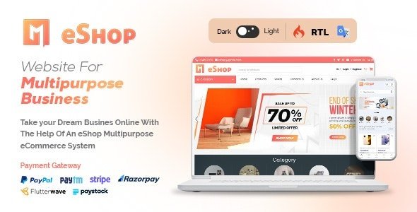 eShop Web v2.10.5 – Multi Vendor eCommerce Marketplace / CMS – nulled