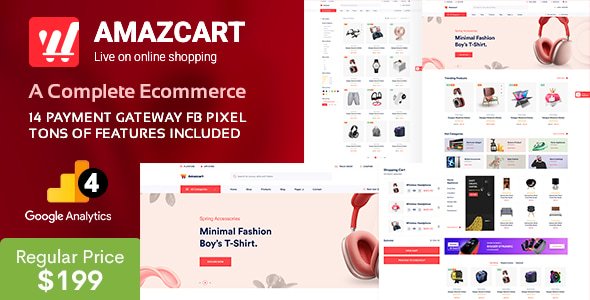 AmazCart v5.1.3 – Laravel Ecommerce System CMS – nulled