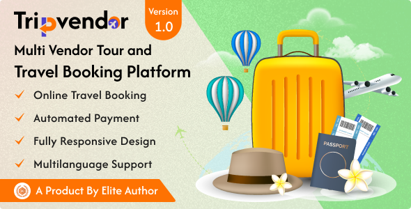 TripVendor v1.0 – Multi Vendor Tour And Travel Booking Platform