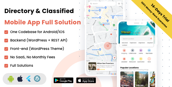Listar FluxPro v1.3.5 – Directory & Classified Mobile App Full Solution