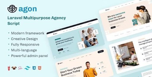 Agon v1.18.4 – Laravel Multipurpose Agency Script – nulled