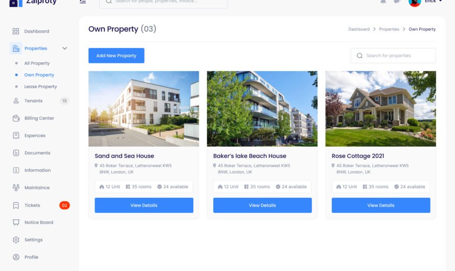 Zaiproty v4.6 – Property Management Laravel Script – nulled