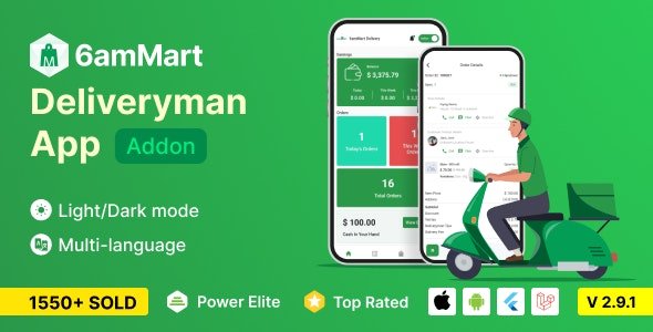 6amMart v3.3 – Multivendor Food, Grocery, eCommerce, Parcel, Pharmacy delivery app with Admin & Website – nulled