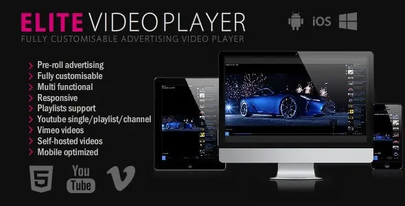 Elite Video Player v11.0.1 – WordPress