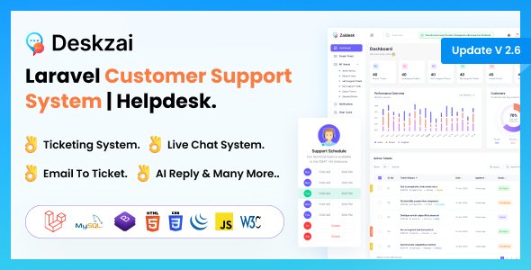 Deskzai v2.6 – Customer Support System – Helpdesk – Support Ticket – nulled