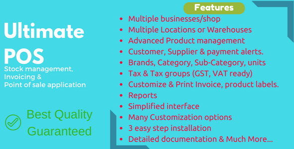 Ultimate POS v6.8 – Best ERP, Stock Management, Point of Sale & Invoicing application – nulled