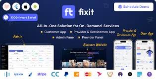 Fixit v1.0.11 – Multi Vendor On Demand, Handyman, Home service Flutter App with Admin Complete Solution