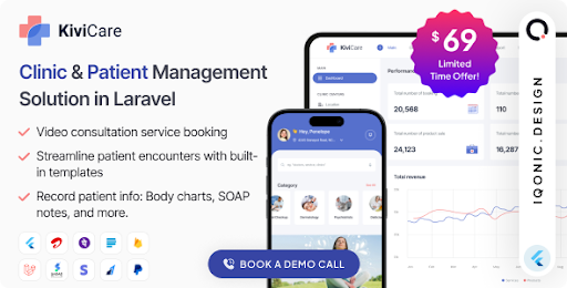 KiviCare(TM) v1.8.1 – Clinic Management System – Laravel & Flutter